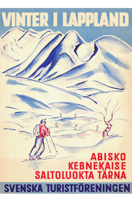 Vinter i Lappland, Affisch 50×70 cm