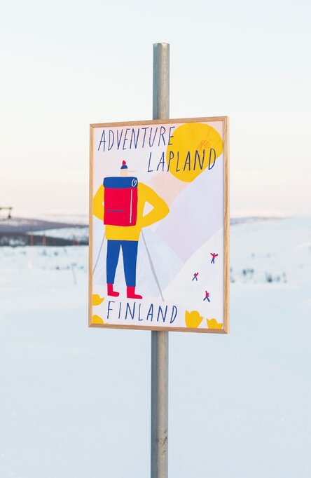 Adventure Lapland by Robert Lönnqvist, Poster 50×70 cm