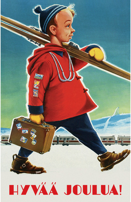 The Ski-Boy, Christmas cards