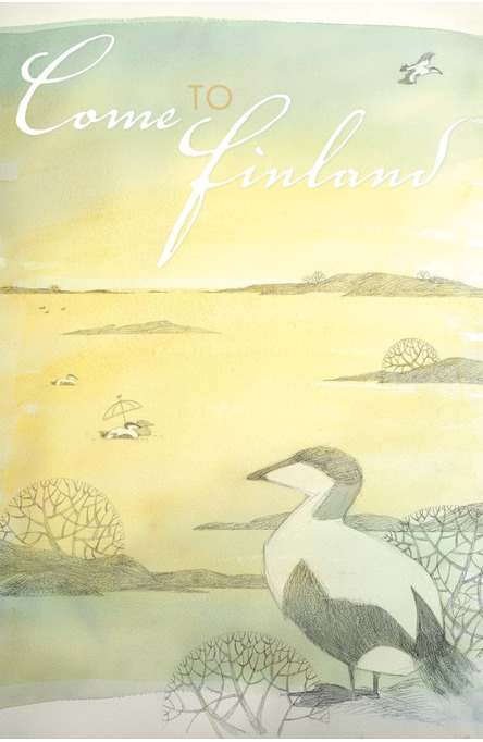 Come to Finland by Lena Frölander-Ulf, Postcard