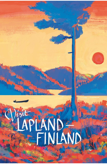 Visit Lapland by Väinö Heinonen, Postcard