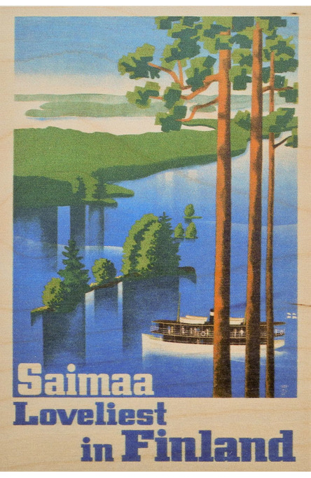 Saimaa…Loveliest!, Wooden postcard