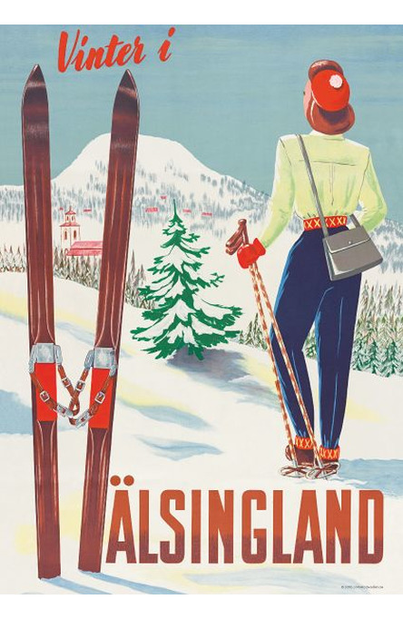 Vinter i Hälsingland, Affisch A4-storlek
