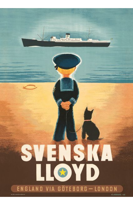 Svenska Lloyd, Affisch A4-storlek