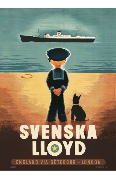Svenska Lloyd, Affisch 50 x 70cm