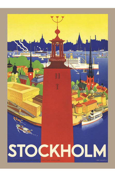 Donnér: Stadshuset i Stockholm, Affisch 50 x 70cm