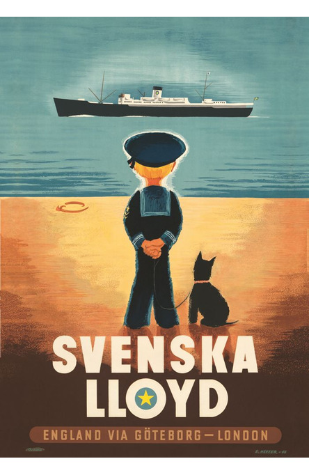 Svenska Lloyd, Affisch 70 x 100 cm