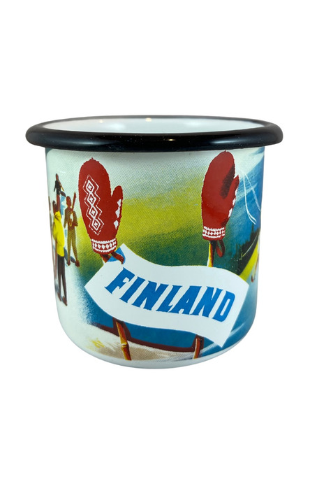 Emaljmugg: Finland for Wintersports