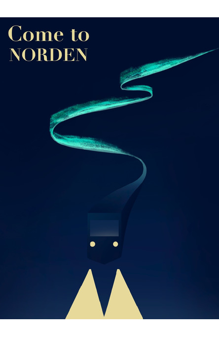 Night Train by Ida Iivonen, Poster 50 x 70 cm