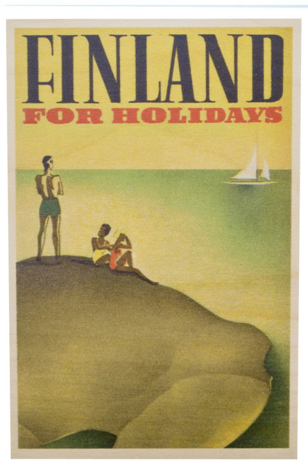 Yksityinen: For Holidays – Archipelago, Wooden postcard