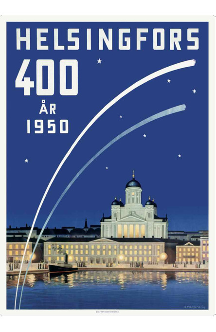 Helsingfors – 400 år, Poster 50 x 70 cm (offset print)