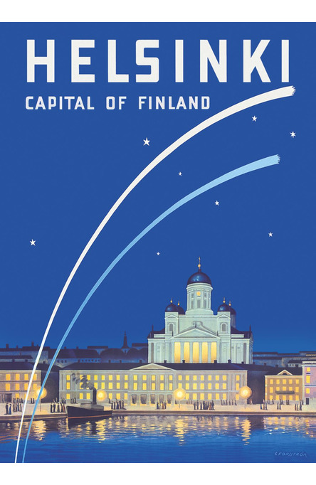 Yksityinen: Helsinki – Capital of Finland, Poster 50 x 70 cm (offset print)