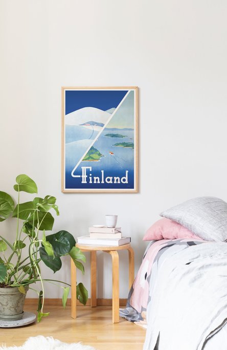 Finland: Winter-summer, Poster 50 x 70 cm (on demand print)
