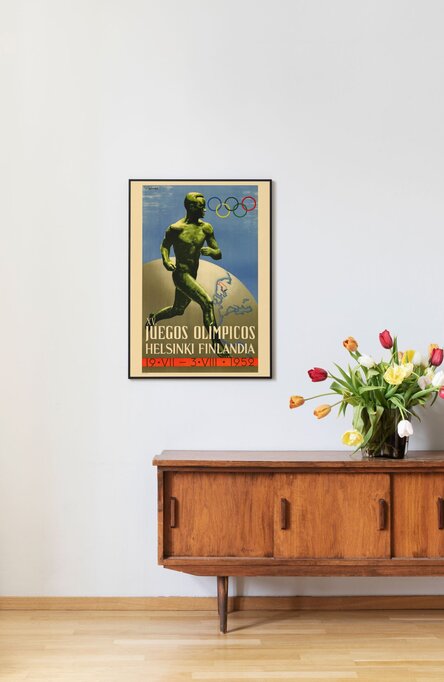 Olympics 1952 (Spanish), Poster 50 x 70 cm (on demand print)