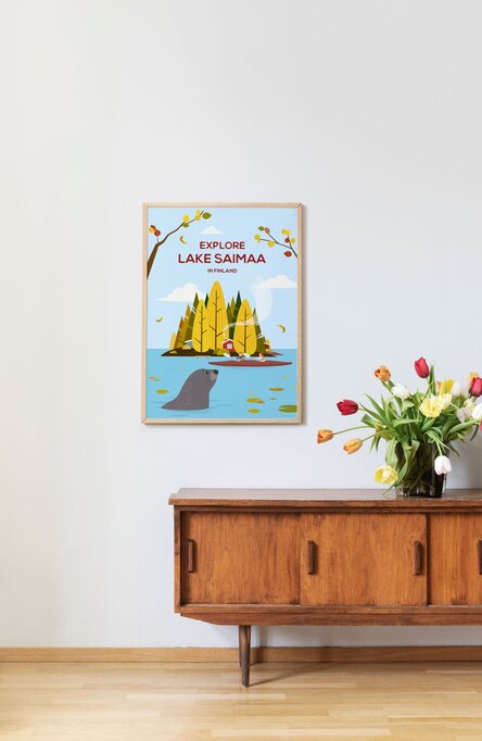 Explore Lake Saimaa by Chen Yu, Poster 50×70