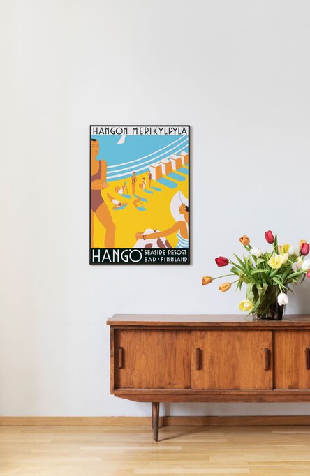 Hanko-Hangö Seaside Resort, Poster 50 x 70 cm (on demand print)