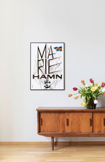 Mariehamn by Erik Bruun, Poster 50 x 70 cm (on demand print)