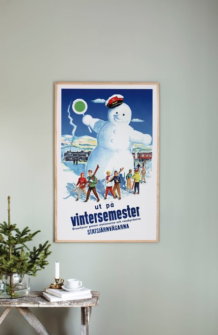The Snowman in Swedish, Original size poster