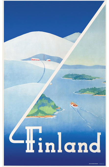 Privat: Finland: Winter-summer, Original size poster