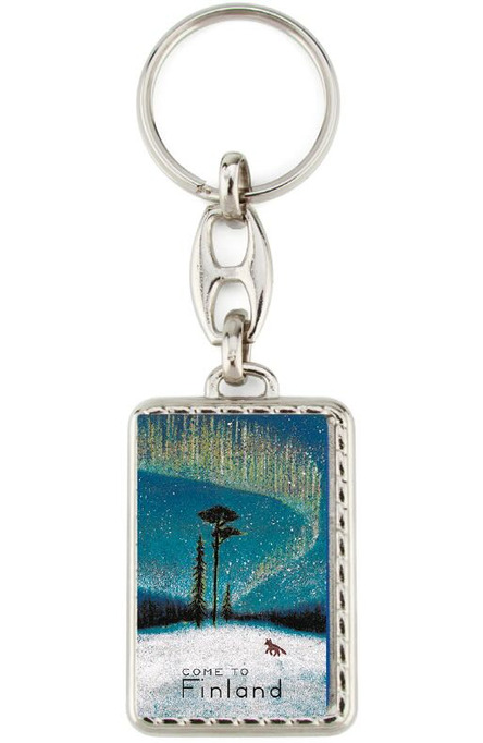 Following the footsteps of a fox, key-chain