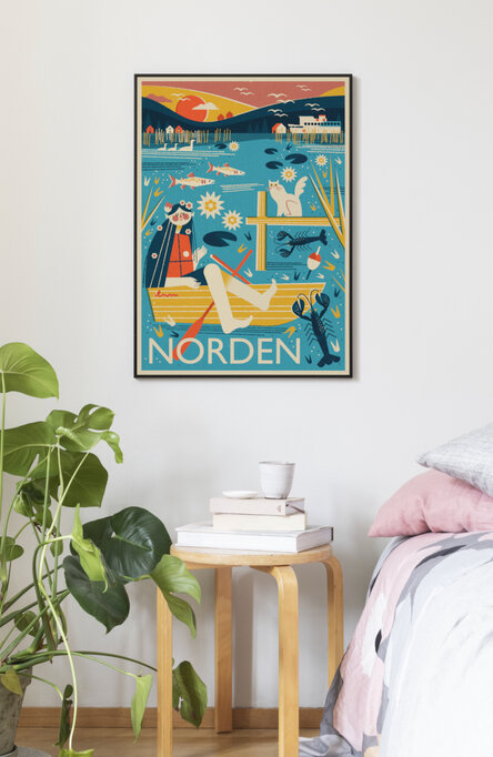 Sensommarkväll av Christina Hägerfors, Poster 50 x 70 cm