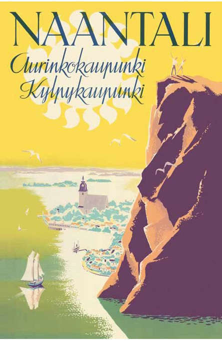 Naantali Aurinkokaupunki, Poster 50 x 70 cm