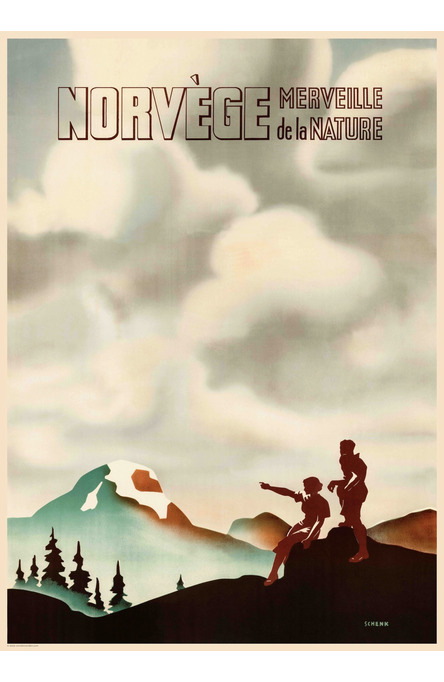 Norvège by Schenk, Poster 50 x 70 cm