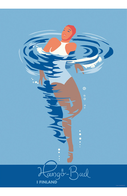 The Hanko Swimmer, Poster 50 x 70 cm (on demand print)