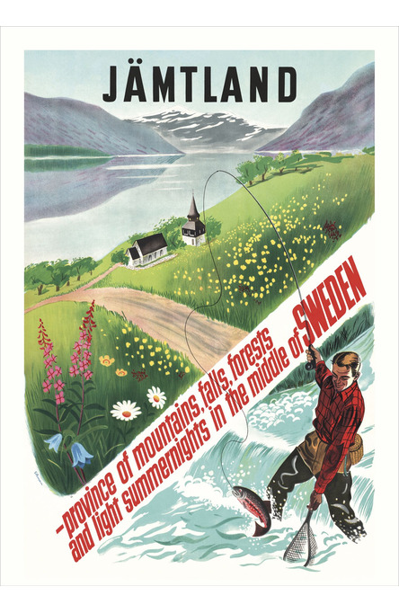 Fiskare i Jämtland, Affisch A4-storlek