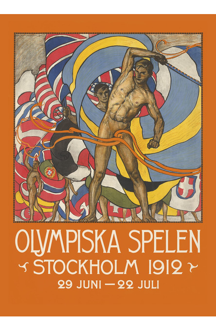 OS 1912, Affisch A4-storlek