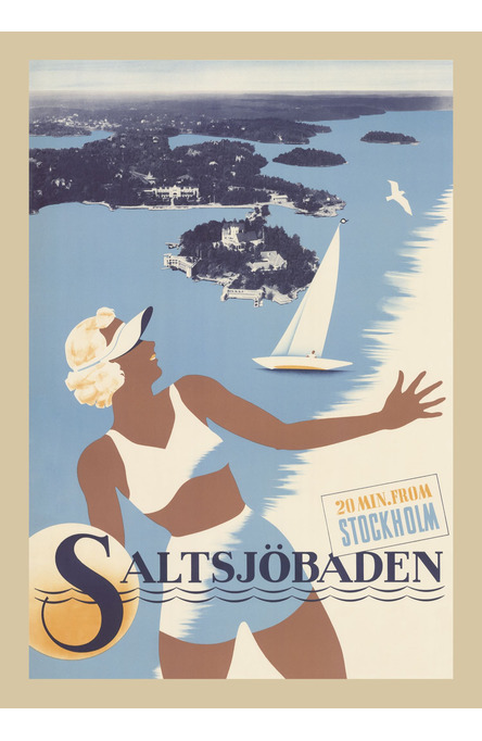 Saltsjöbaden, A4 size poster