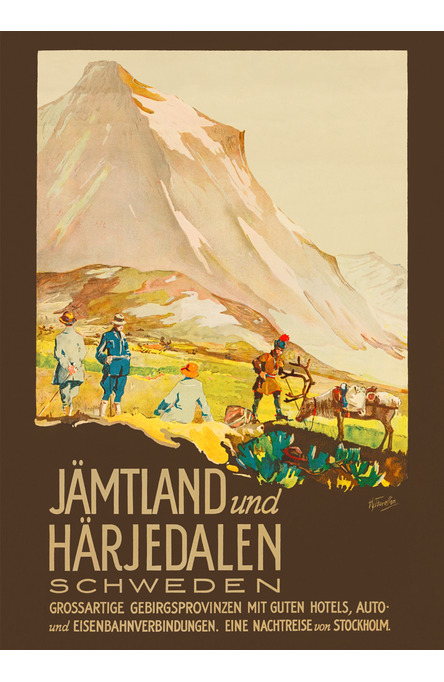 Jämtland und Härjedalen, Affisch 50 x 70cm