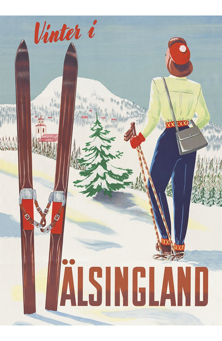 Winter in Hälsingland, Poster 50 x 70 cm
