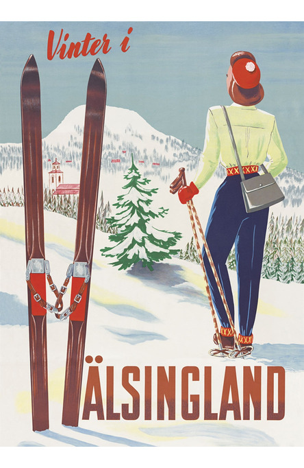 Vinter i Hälsingland, Affisch 50 x 70cm