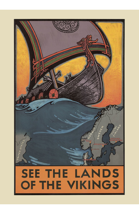 See the land of the Vikings, Poster 50 x 70 cm