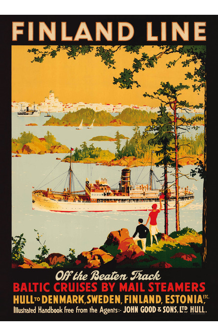 The Finland Line, 50×70 poster