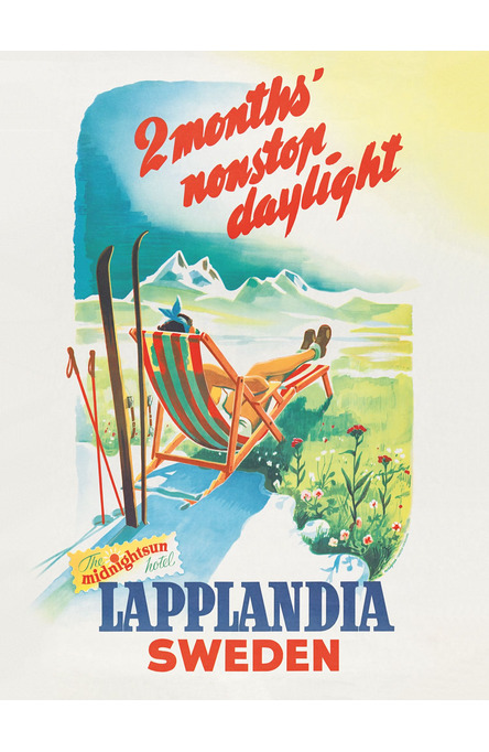 Lapplandia solstol, Affisch 30 x 40 cm