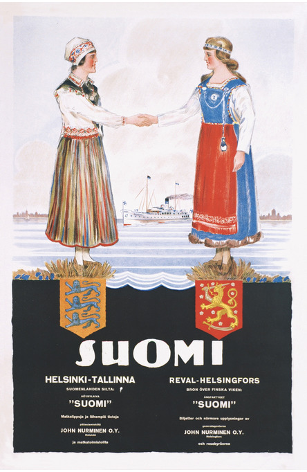 Finland-Estonia, Postcard