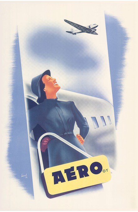 Aero Stewardess, Postcard