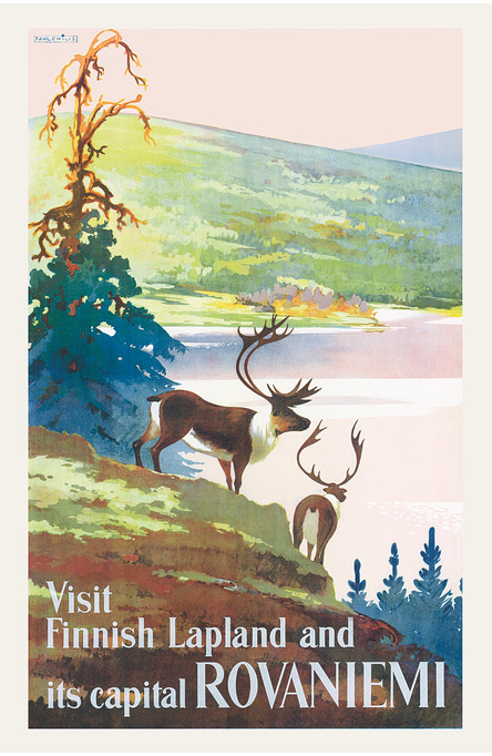Visit Finnish Lapland, Postcard