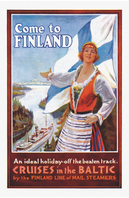 Come to Finland – The Finnish Maiden, Postcard