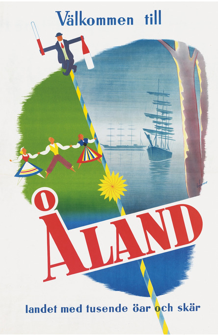 Åland by Walter Bjorne, Postcard