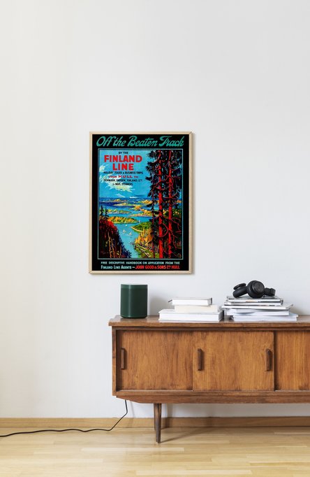 Off the Beaten Track Finland Line, 50×70 Poster
