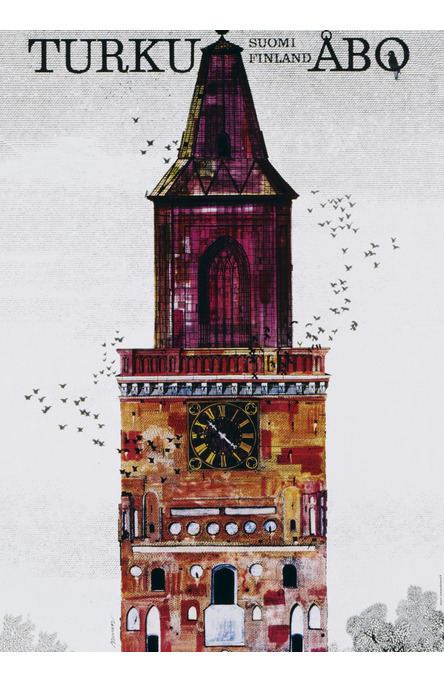 Turku-Åbo by Erik Bruun, Poster 50 x 70 cm