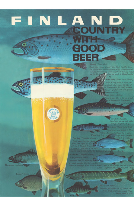 Finland – Country of Good Beer, Poster 50 x 70 cm