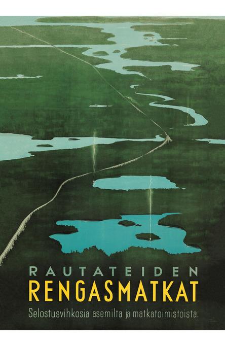 Rautateiden Rengasmatkat, Poster 50 x 70 cm (on demand print)