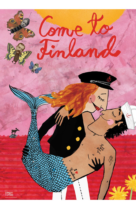 Private: Come to Finland by VombatCombat, Poster 50 x 70 cm (offset print)