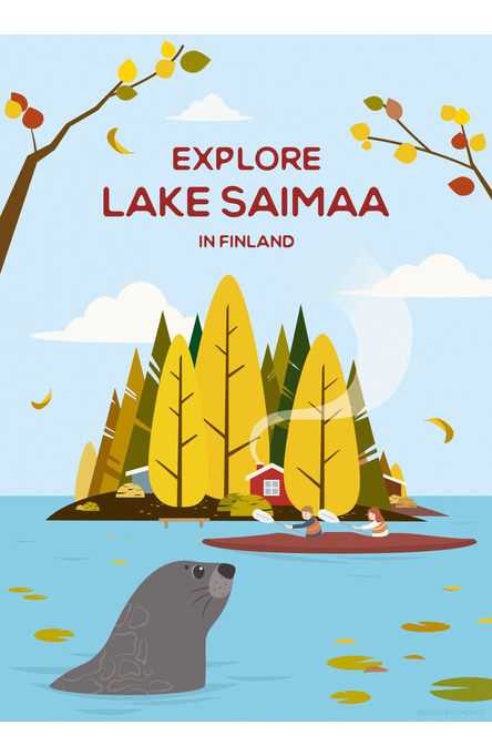 Explore Lake Saimaa by Chen Yu, Juliste 50×70