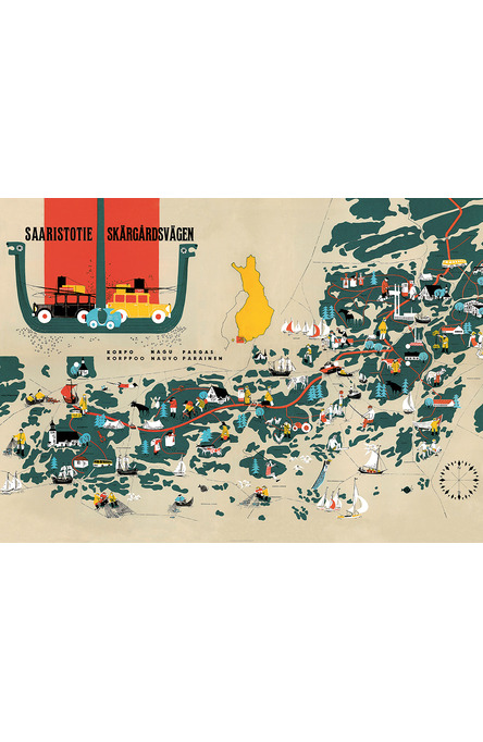 The Archipelago Route, Poster 50 x 70 cm (on demand print)