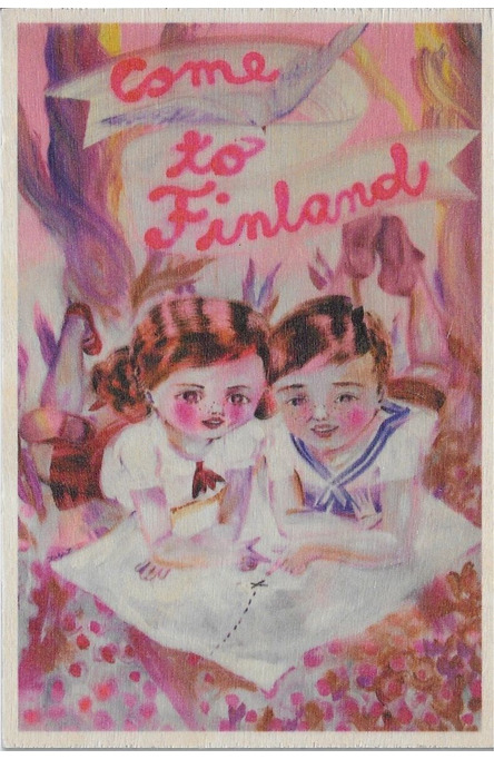 Come to Finland by Katja Tukiainen, Wooden postcard